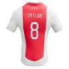 Maillot de Supporter Ajax Amsterdam Kenneth Taylor 8 Domicile 2024-25 Pour Enfant